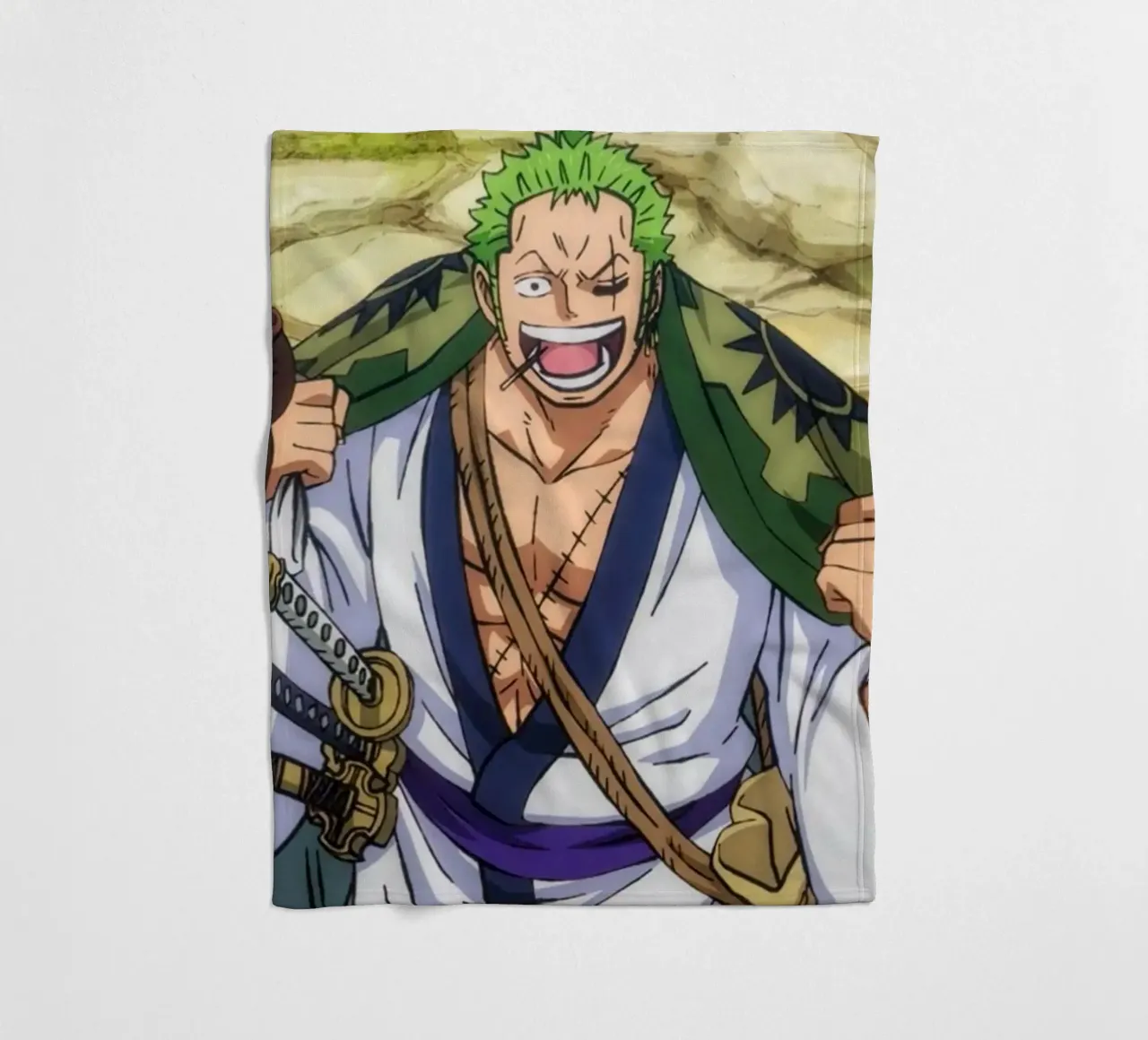 Roronoa Zoro coperta in pile da Musadad Shop
