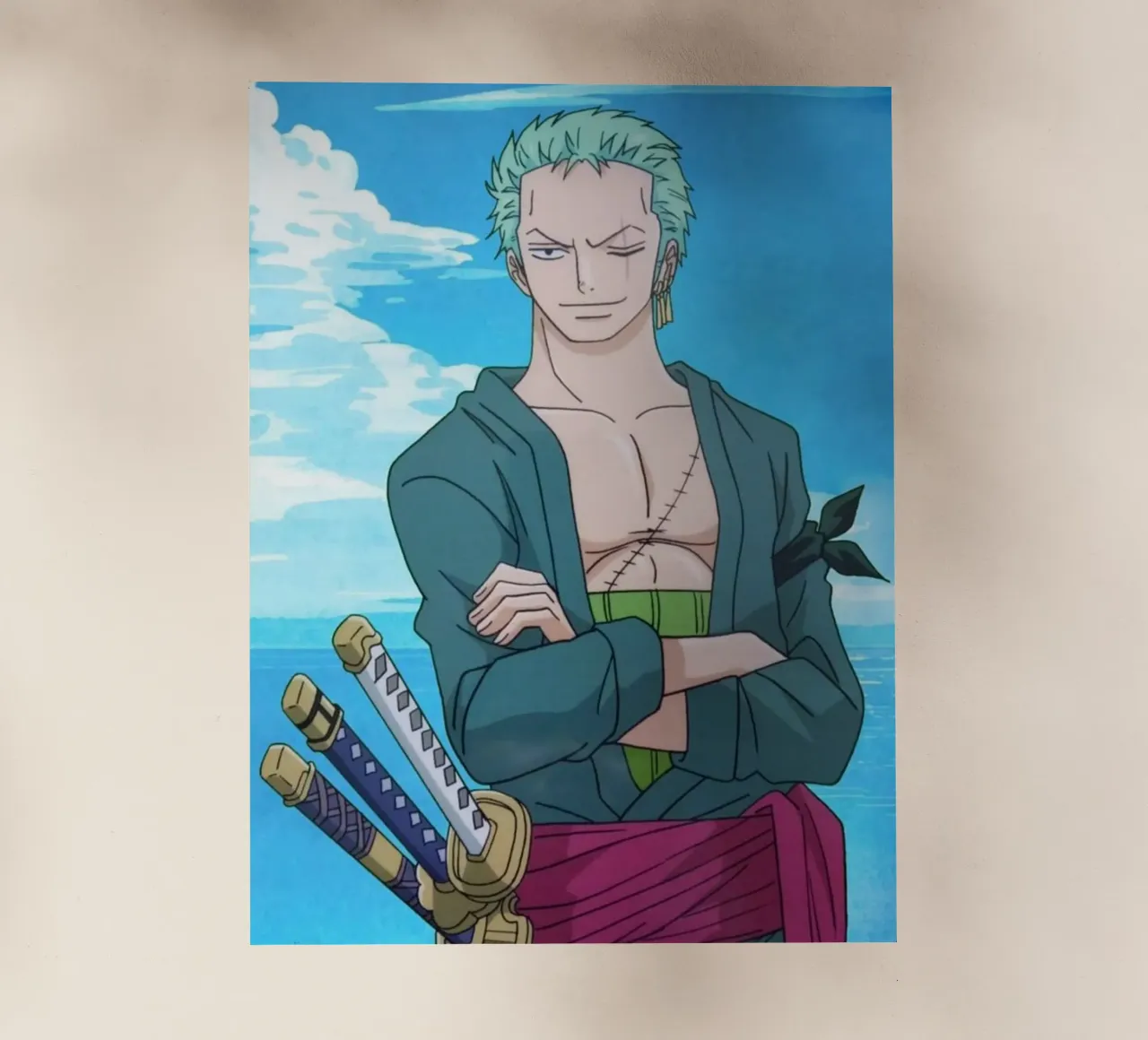 Roronoa Zoro pellicola backlit da Musadad Shop