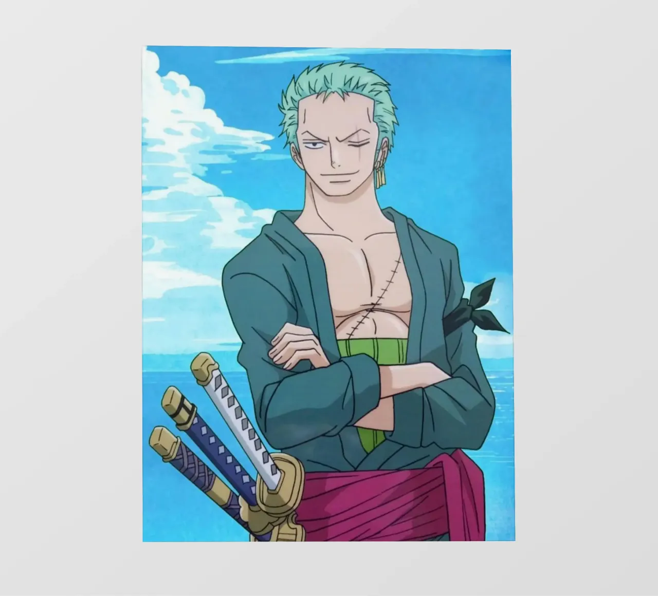 Roronoa Zoro telo in pvc da Musadad Shop