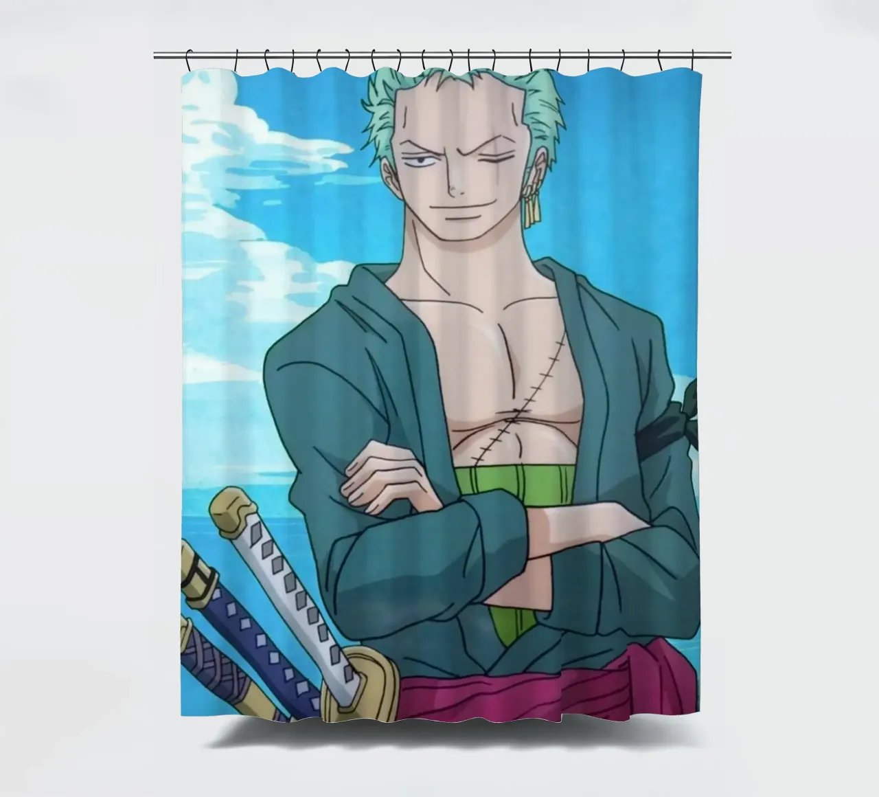 Roronoa Zoro tenda da doccia da Musadad Shop