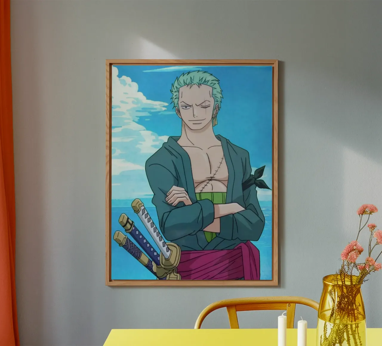 Roronoa Zoro alluminio dibond da Musadad Shop