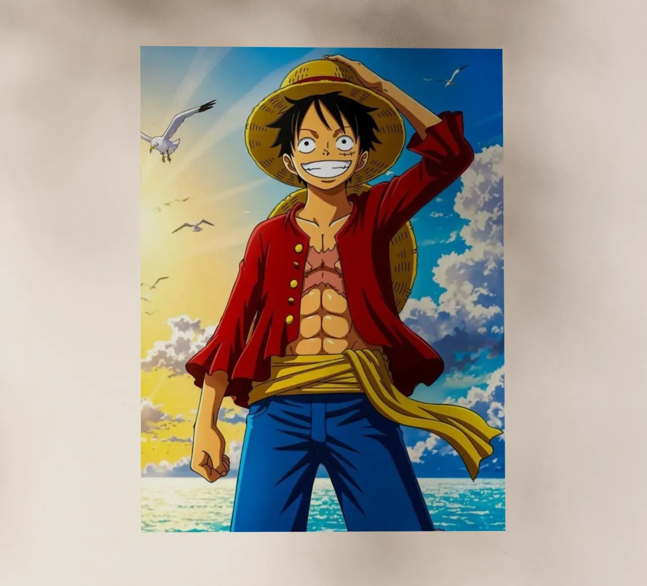 Luffy One Piece pellicola backlit da Musadad Shop