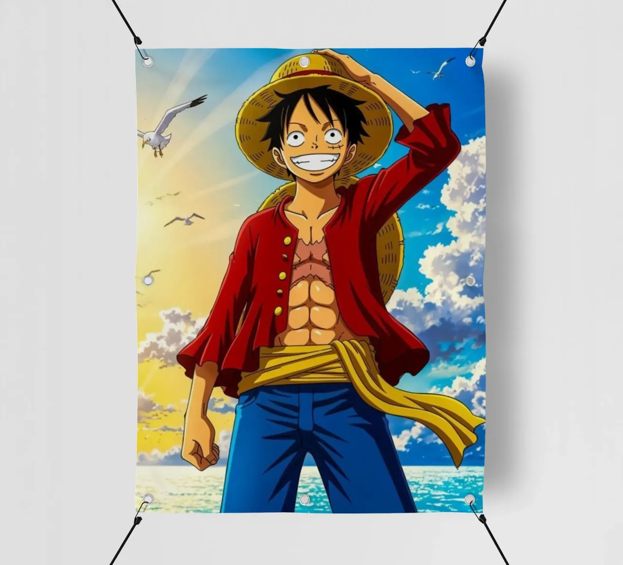 Luffy One Piece telo in pvc da Musadad Shop