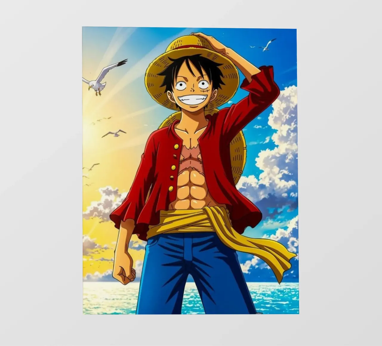 Luffy One Piece telo in pvc da Musadad Shop