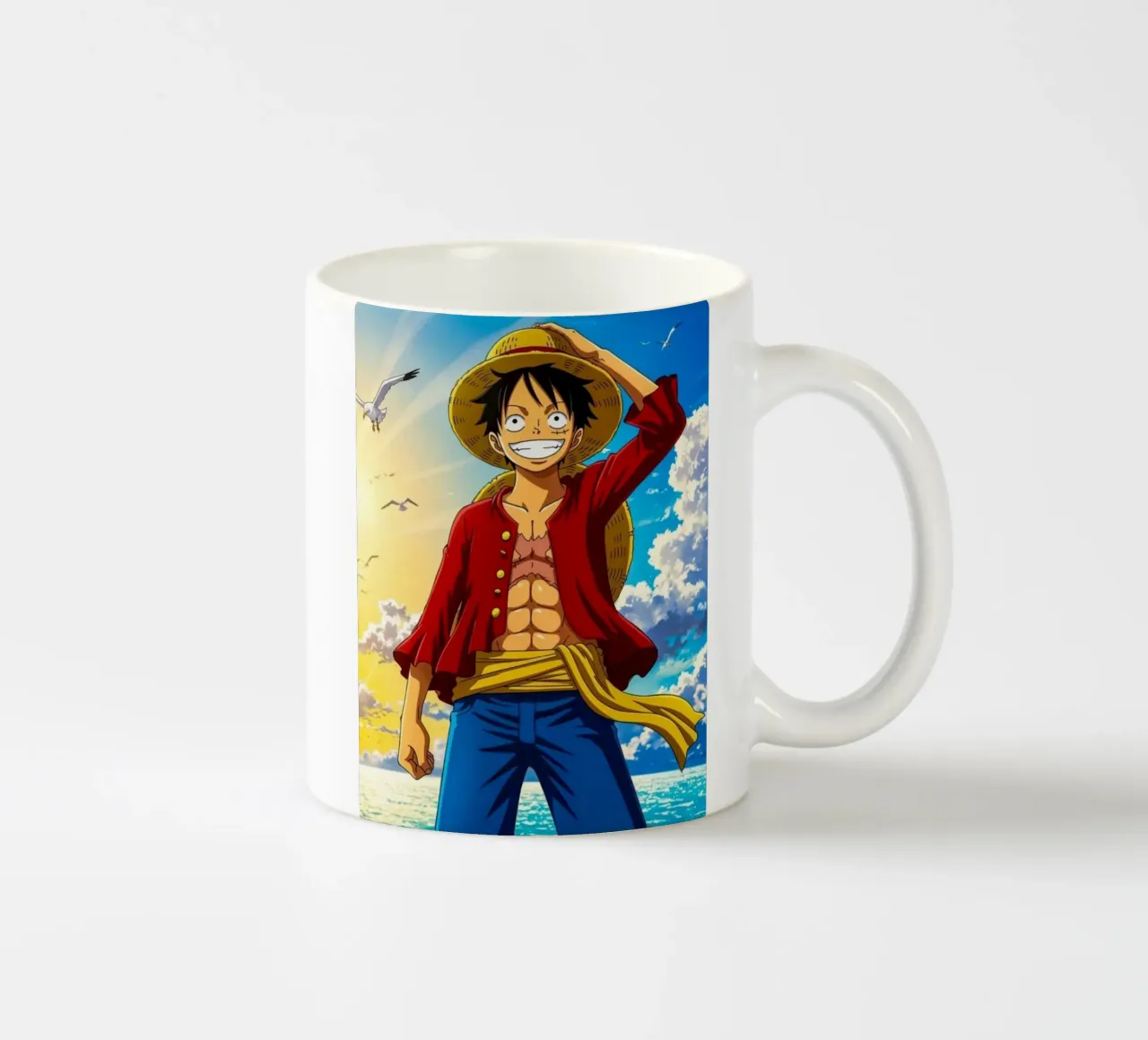 Luffy One Piece tazza in ceramica da Musadad Shop