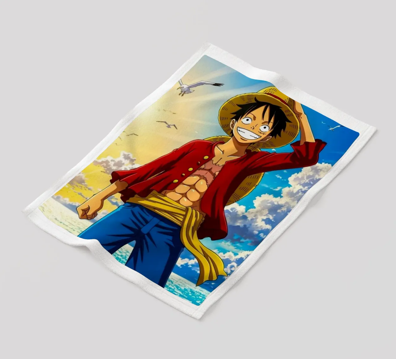 Luffy One Piece coperta in pile da Musadad Shop