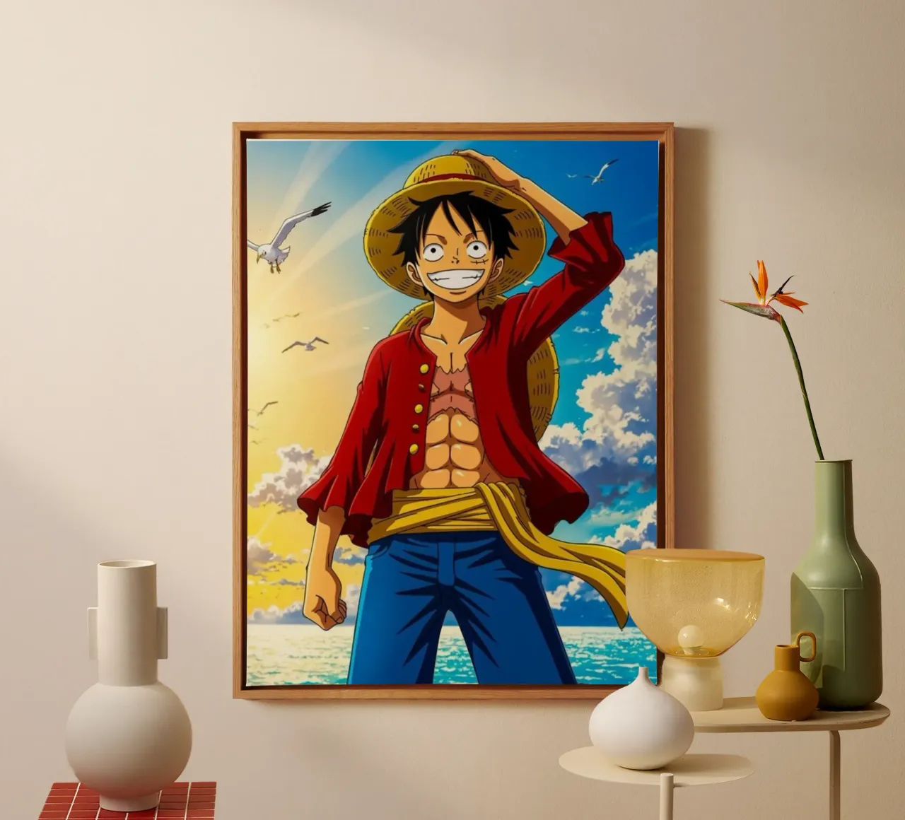 Luffy One Piece canvas by Musadad Shop