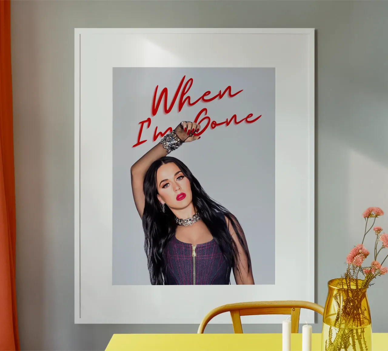 Dua Lipa poster con telaio in plastica da Musadad Shop