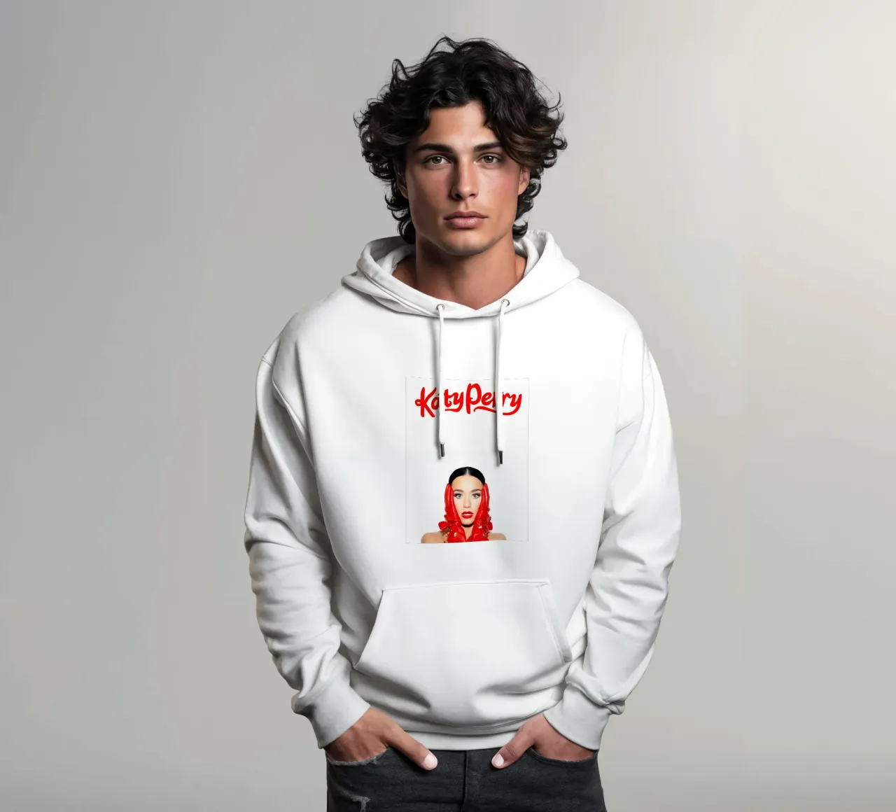 Katy Perry felpa con cappuccio da Musadad Shop