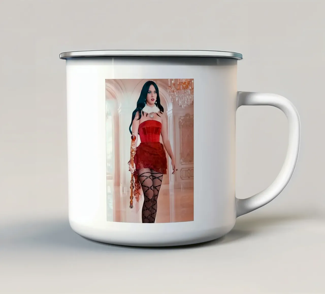Katy Perry tazza in smalto da Musadad Shop