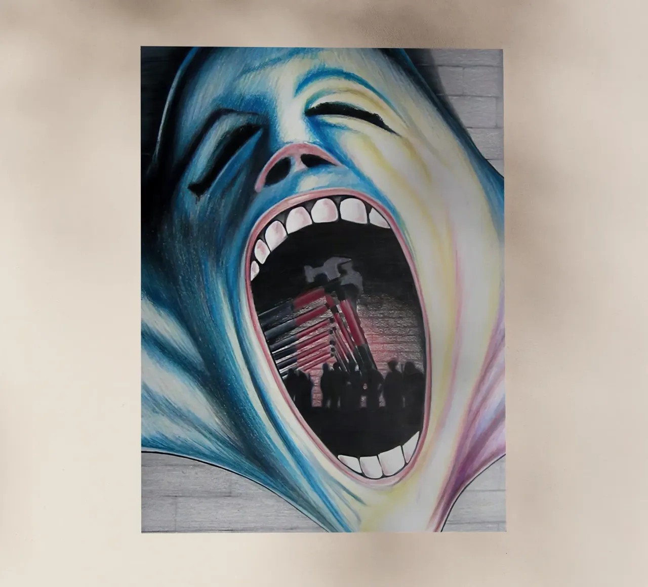 Pink Floyd The Wall pellicola backlit da Musadad Shop