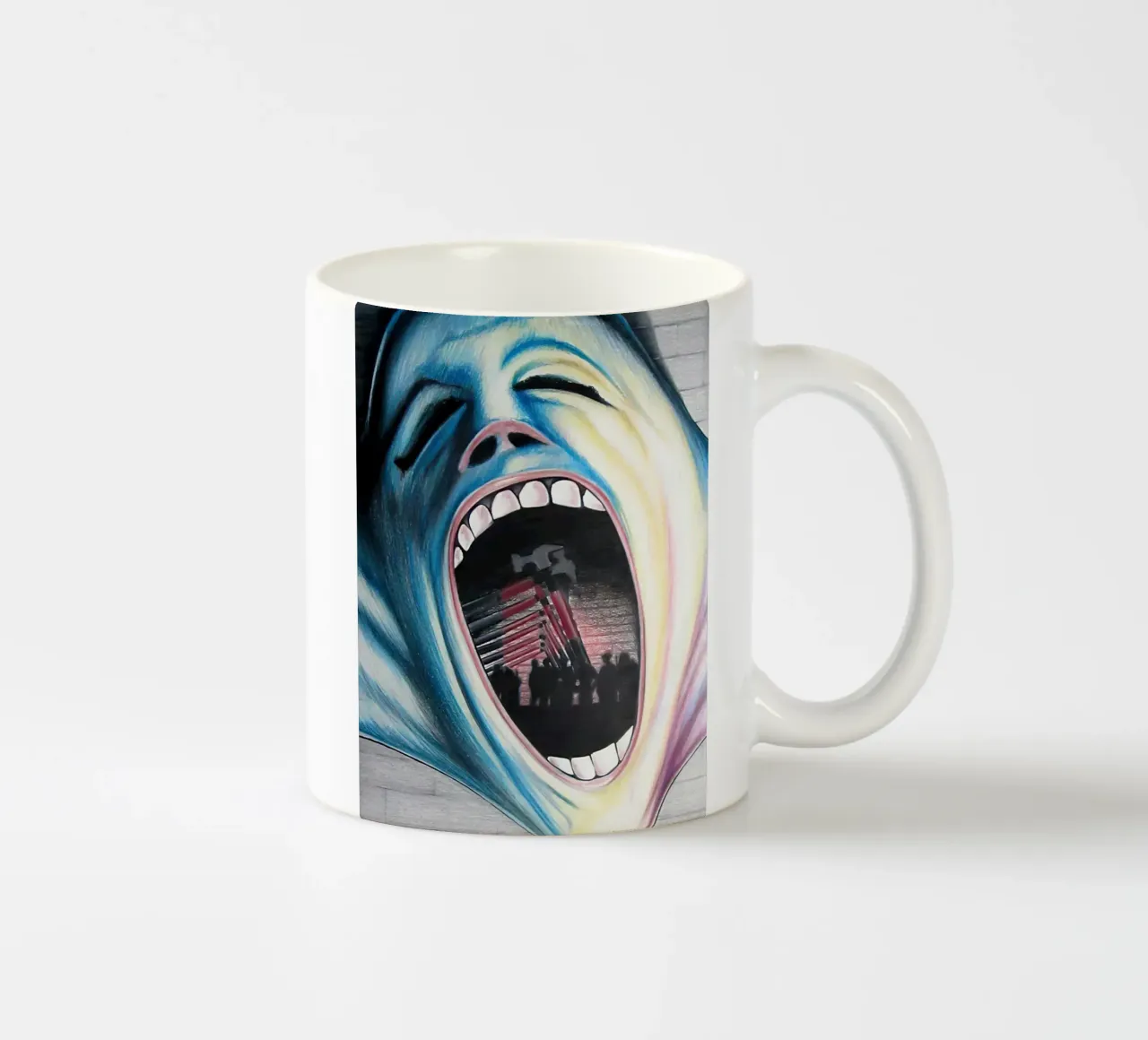 Pink Floyd The Wall tazza in ceramica da Musadad Shop