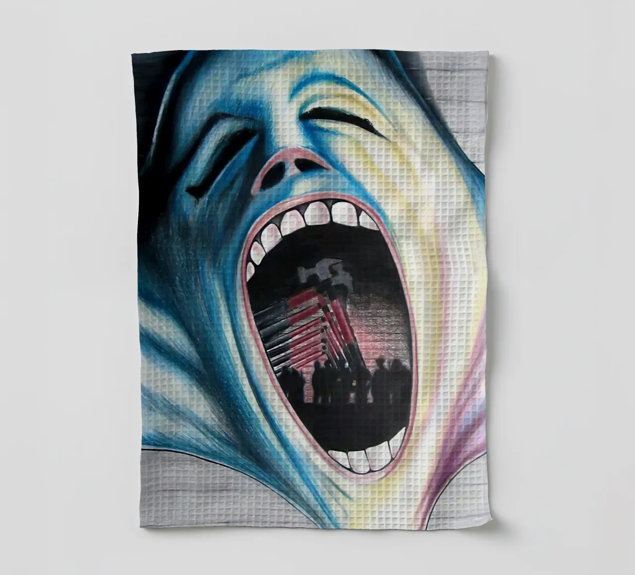 Pink Floyd The Wall canovaccio da cucina da Musadad Shop