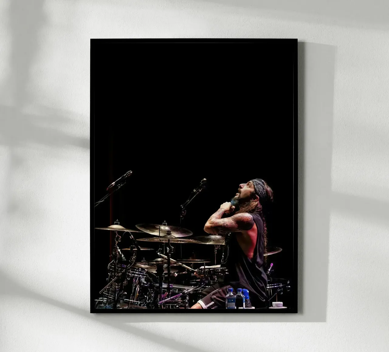 Mike Portnoy Dream Theater poster with plastic frame by Musadad Shop