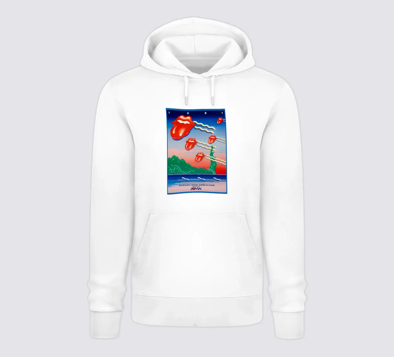 The Rolling Stones Mick Jagger 1981 American Tour hoodie by DGUnder
