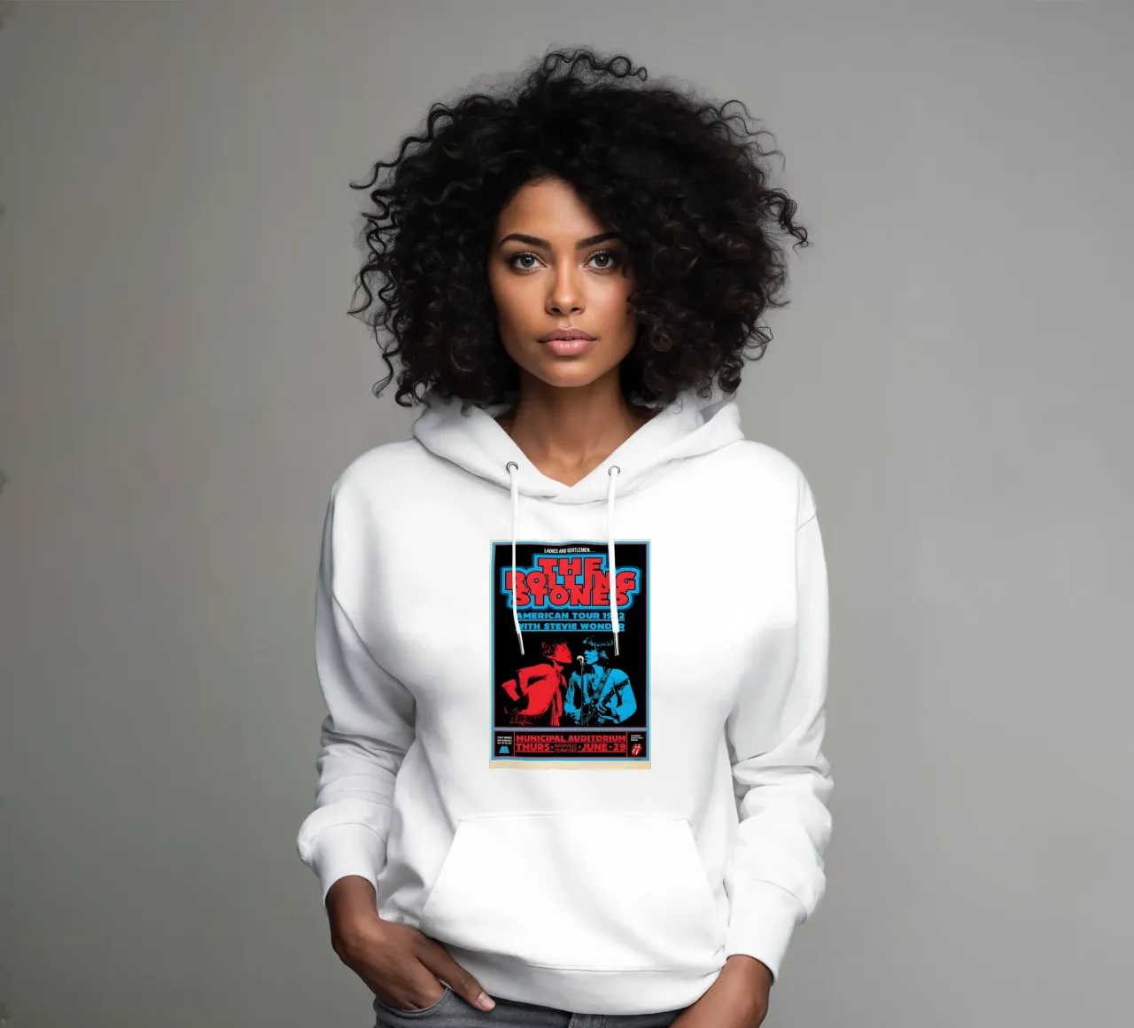 the rolling stones vinyl Album Cover Tin Sign Tour hoodie by DGUnder