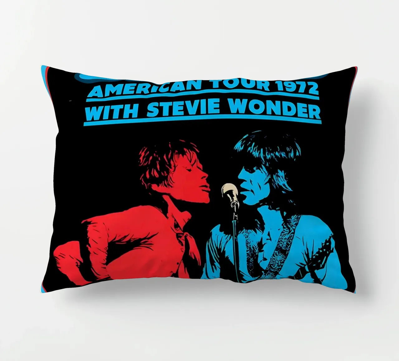 the rolling stones vinyl Album Cover Tin Sign Tour decorative cushion by DGUnder