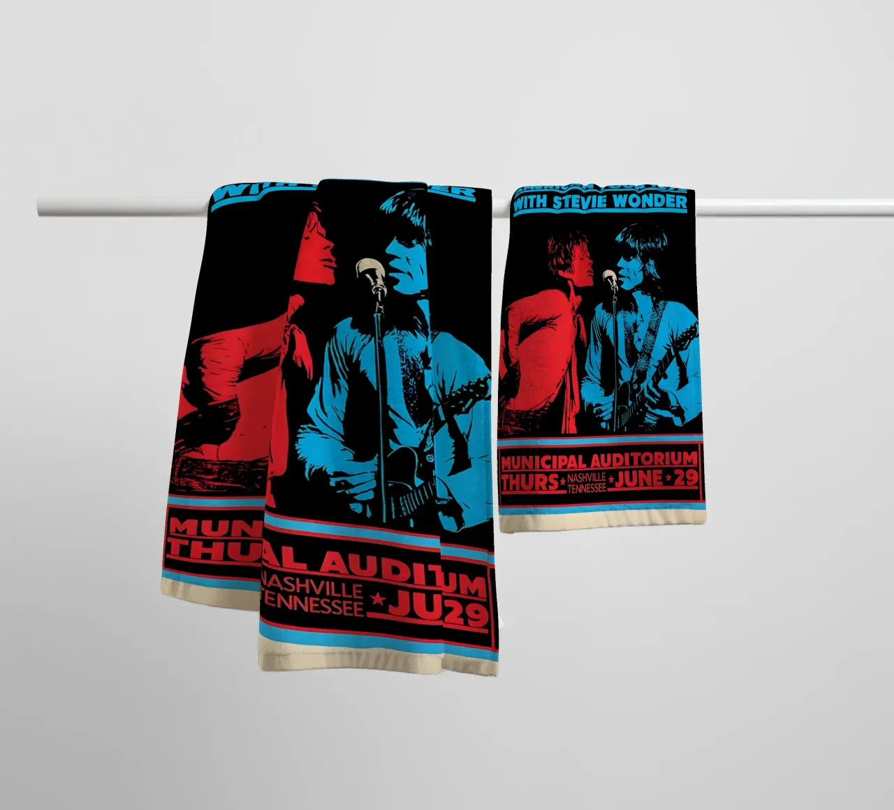 the rolling stones vinyl Album Cover Tin Sign Tour towel by DGUnder