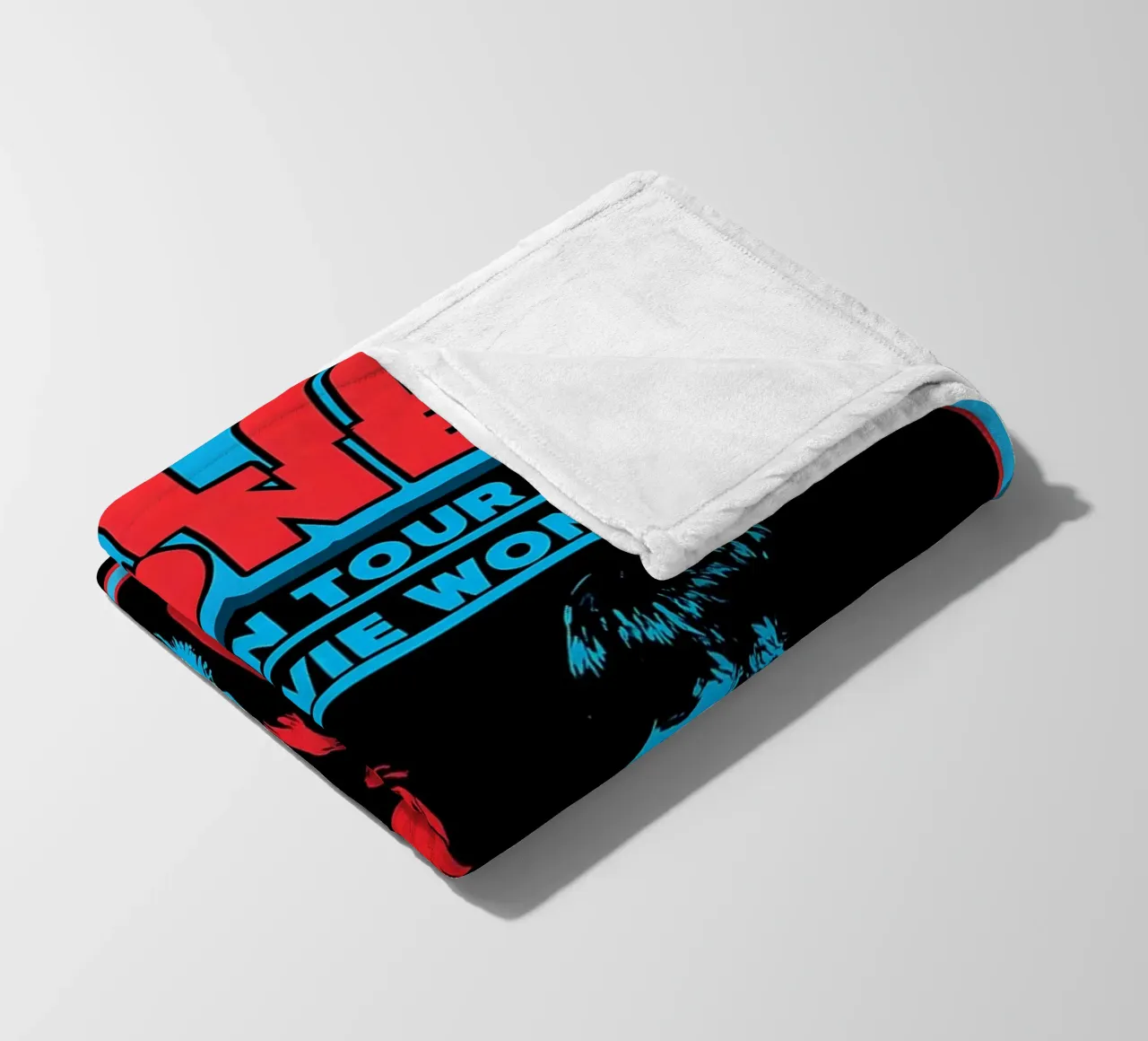 the rolling stones vinyl Album Cover Tin Sign Tour fleece blanket by DGUnder