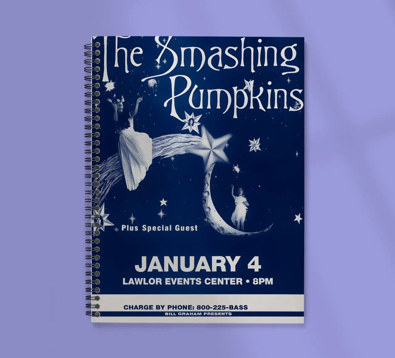 The Smashing Music Poster Pumpkins Wall Art Hanging spiral notebook by DGUnder