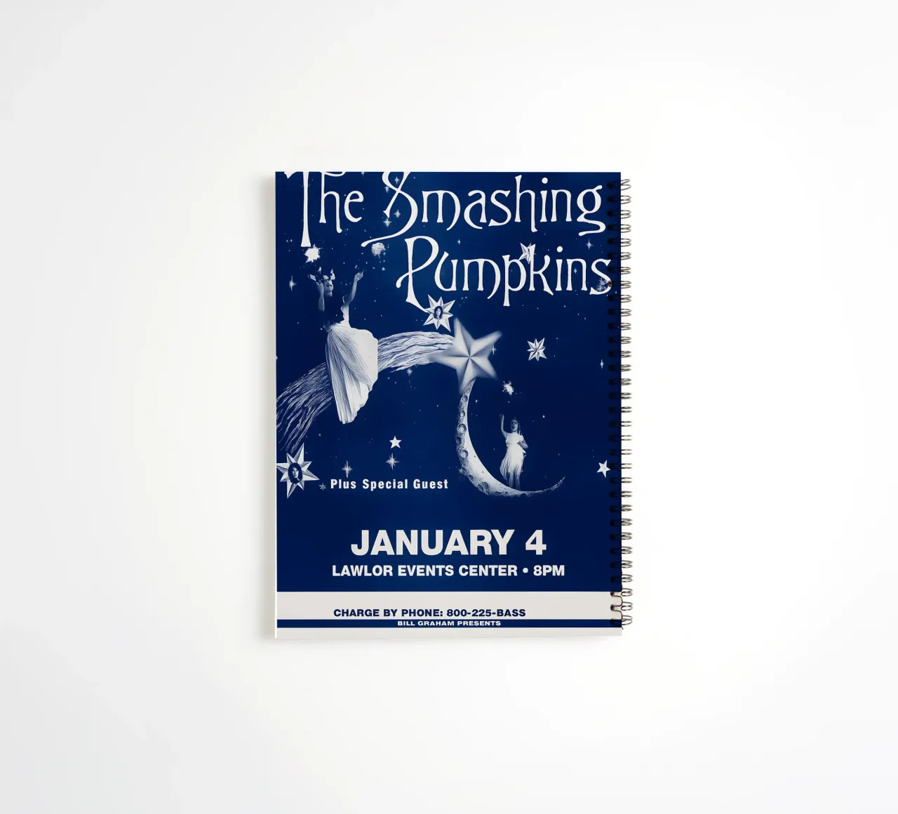 The Smashing Music Poster Pumpkins Wall Art Hanging spiral notebook by DGUnder
