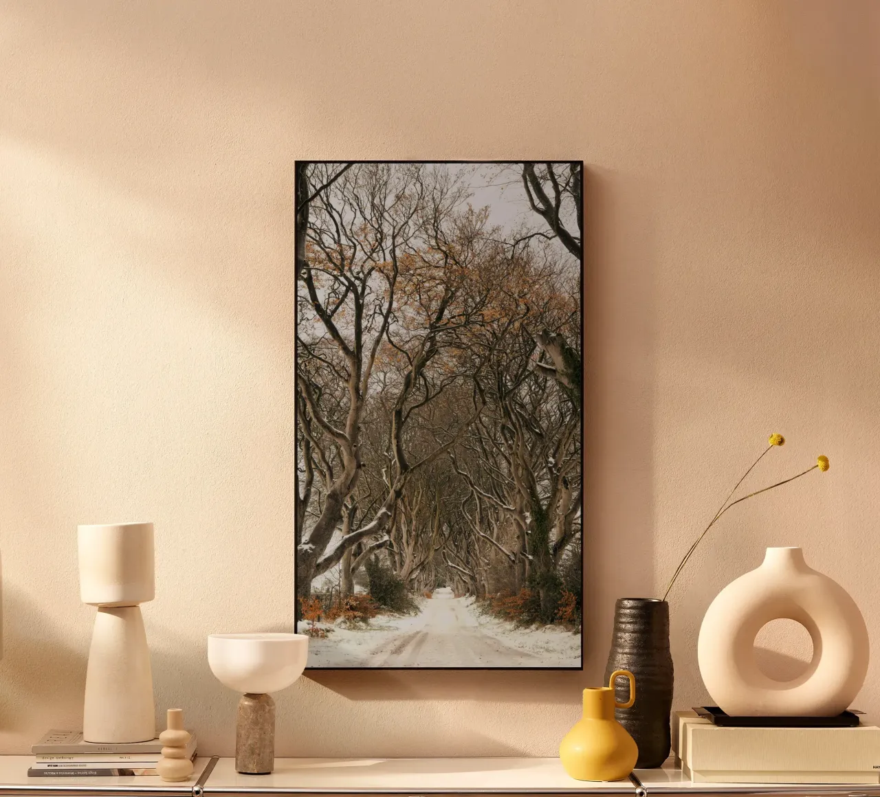 trees road acrylic glass by Earthly Visions