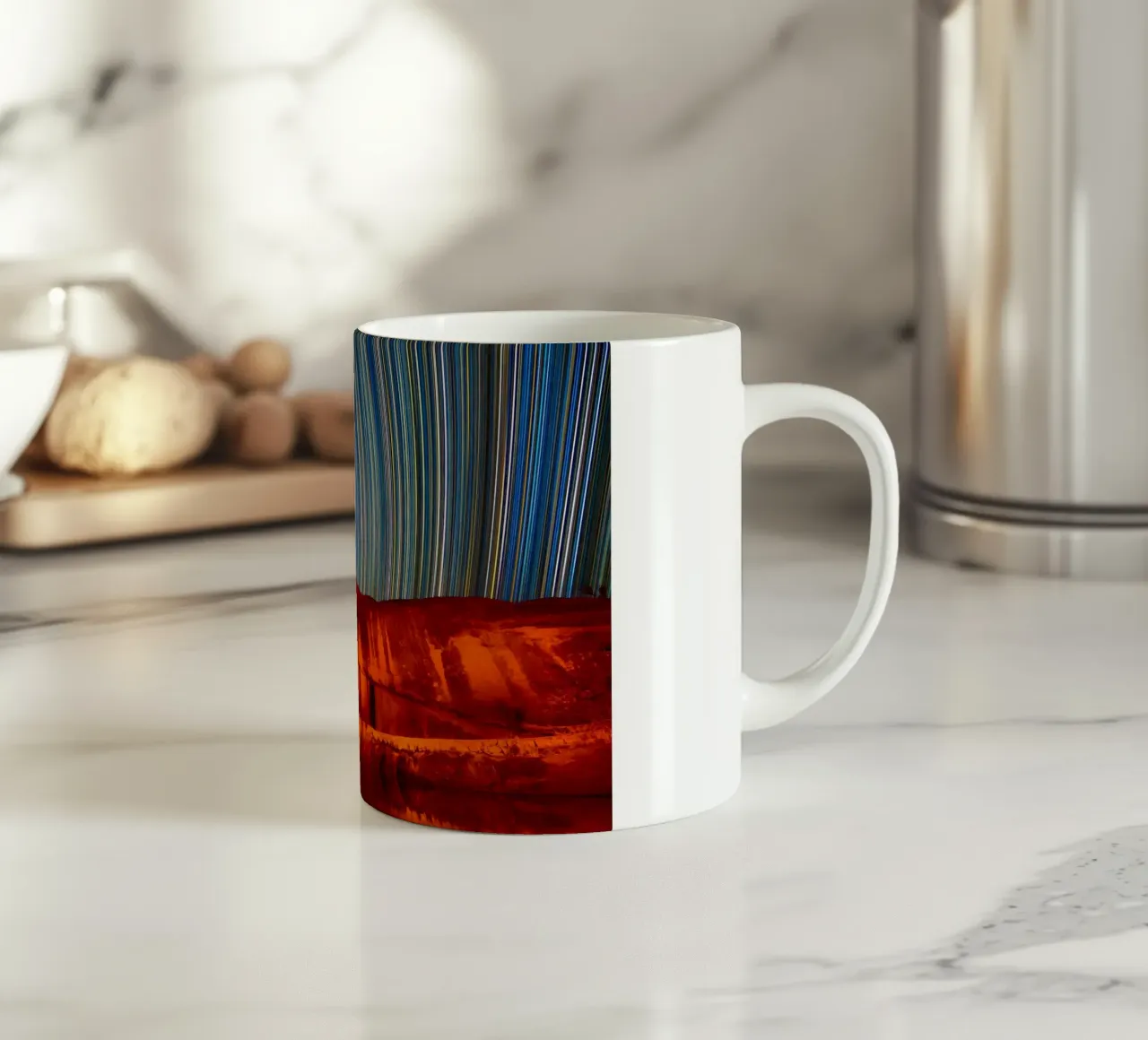 sentieri stellari cielo notturno tazza in ceramica da Earthly Visions