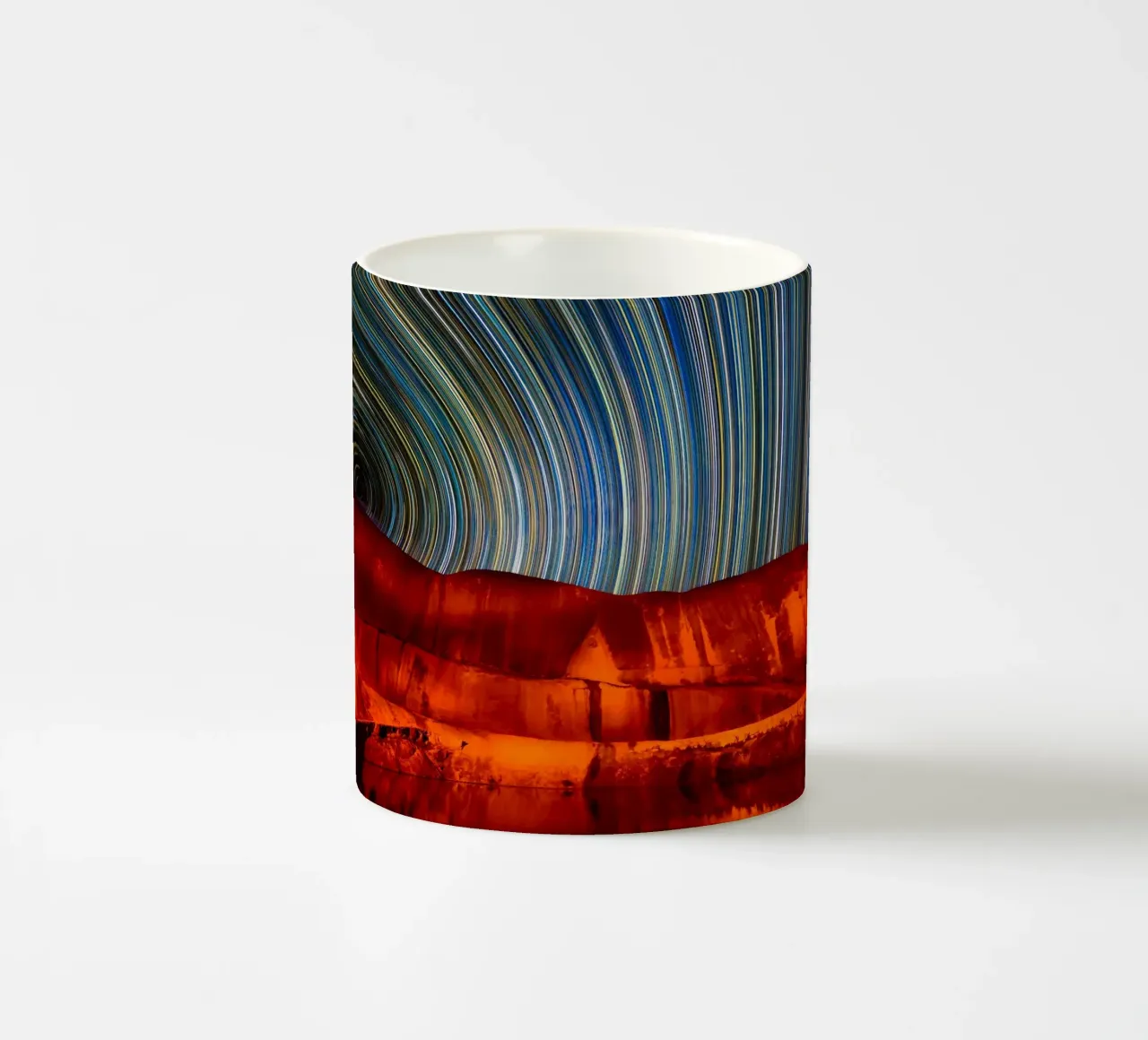 sentieri stellari cielo notturno tazza in ceramica da Earthly Visions