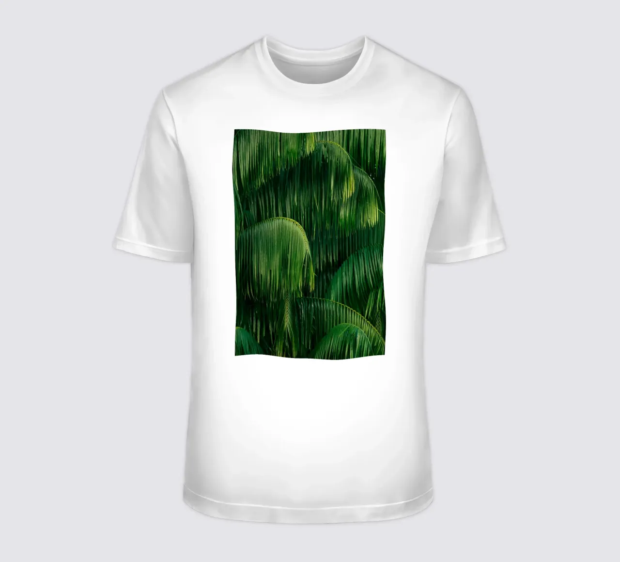 palm leaves tropical foliage t-shirt by Earthly Visions