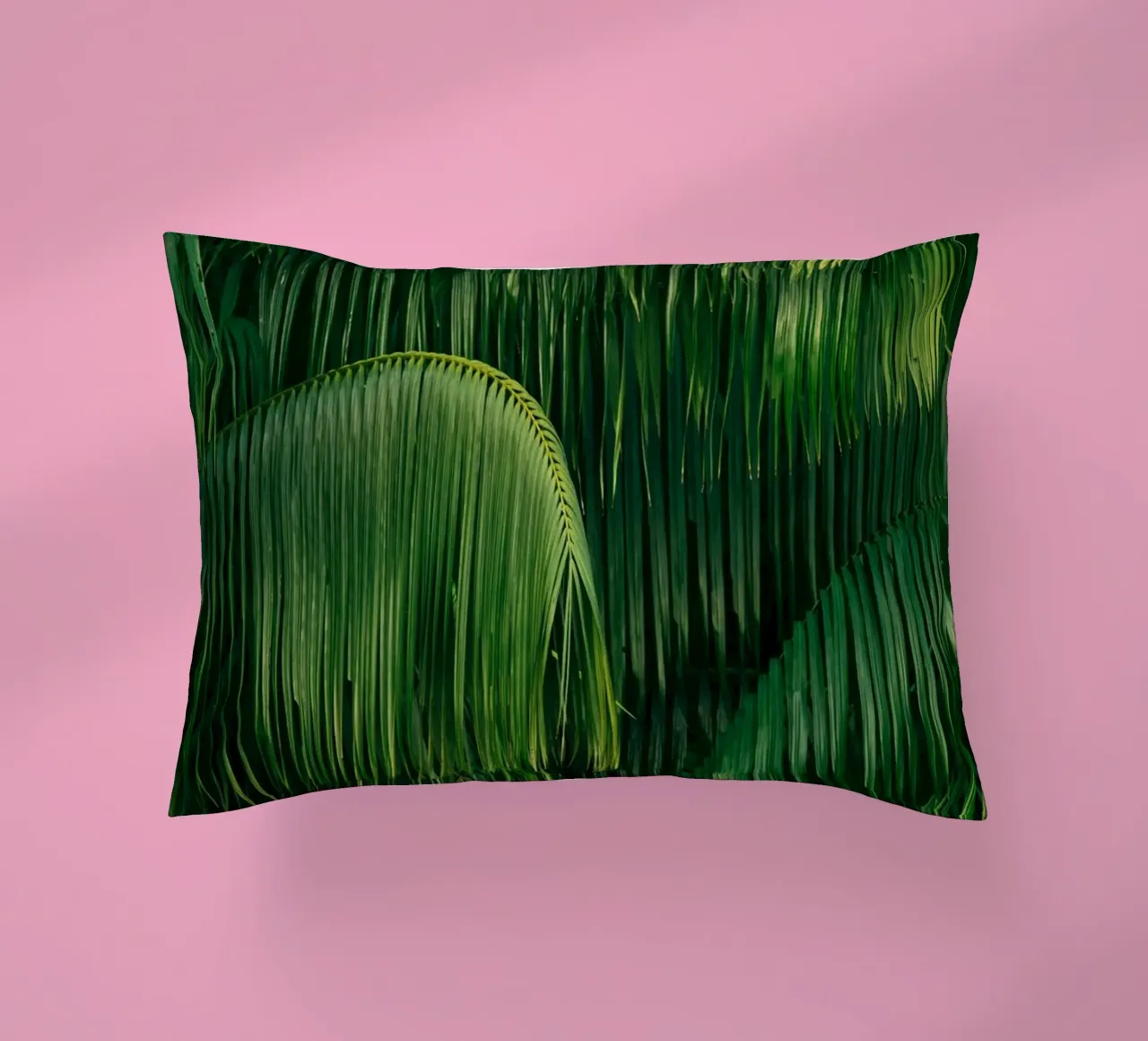 palm leaves tropical foliage decorative cushion by Earthly Visions