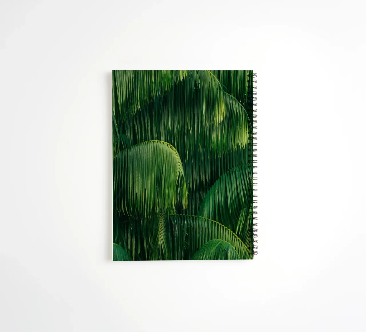 palm leaves tropical foliage spiral notebook by Earthly Visions