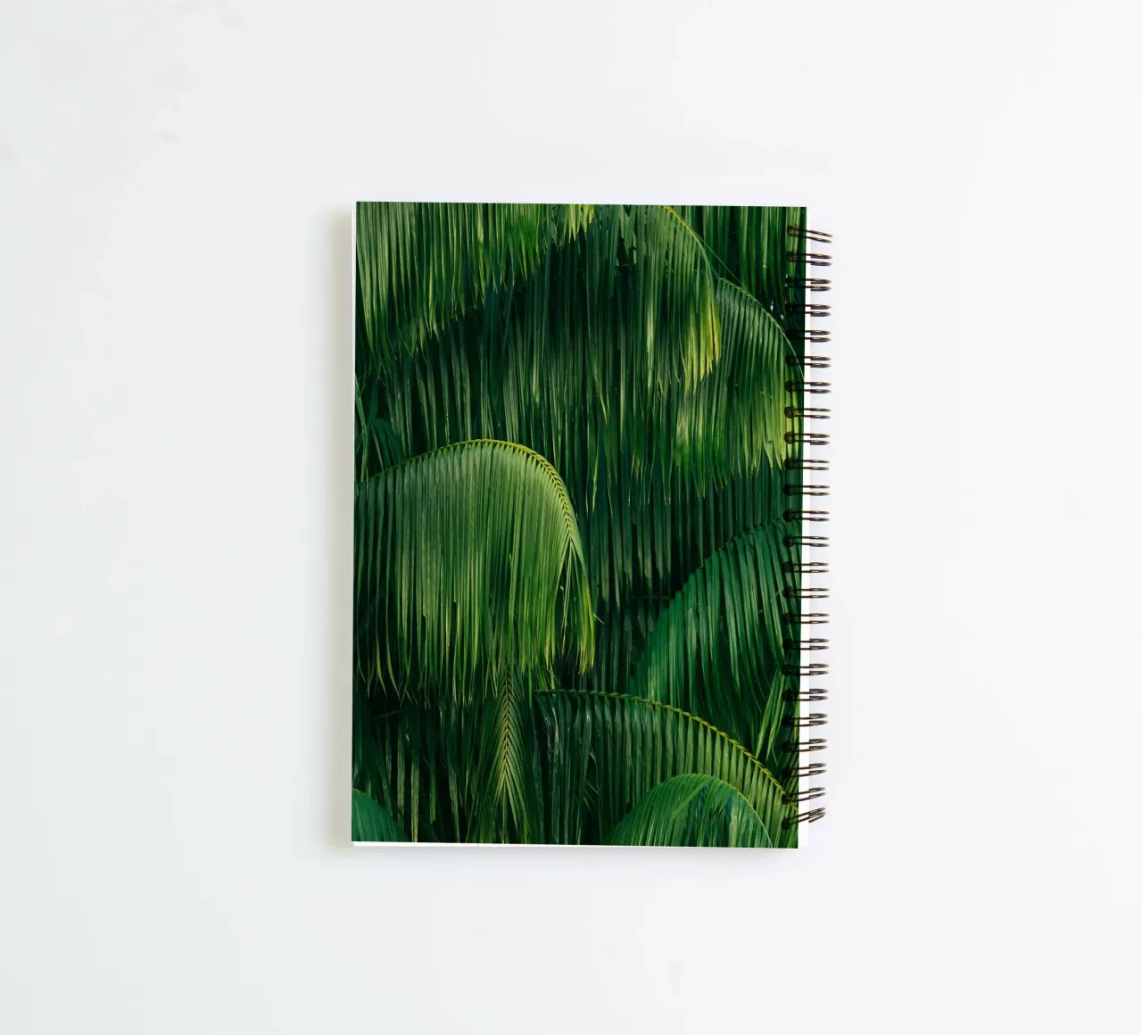 palm leaves tropical foliage spiral notebook by Earthly Visions