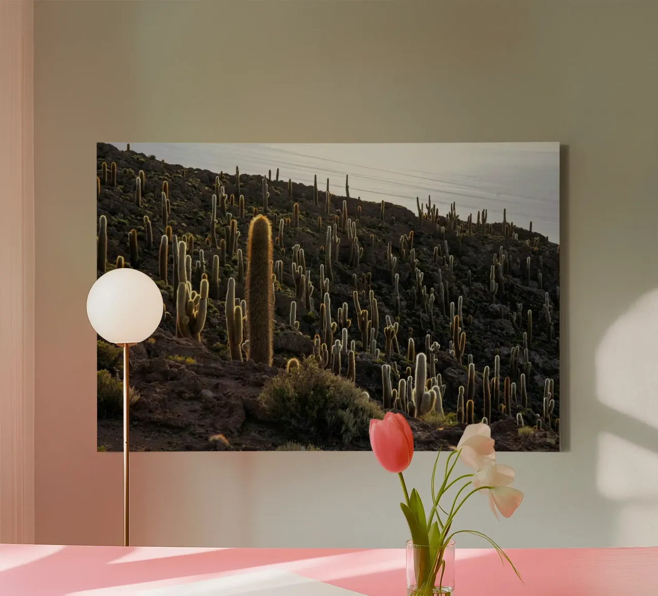 cactus desert canvas by Earthly Visions
