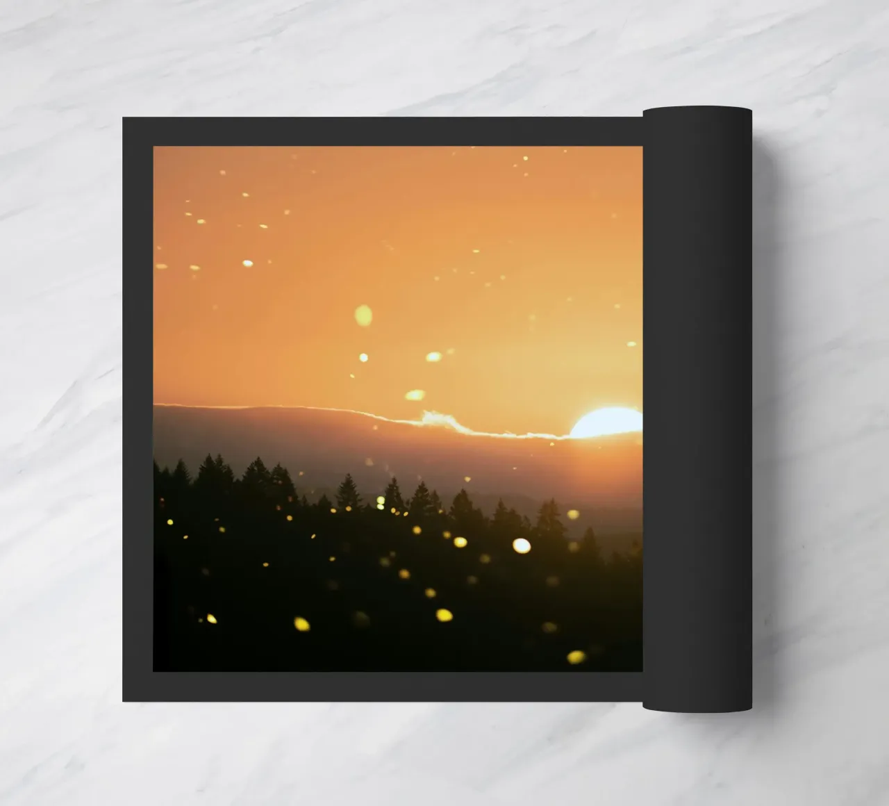 sunset sun doormat by Earthly Visions