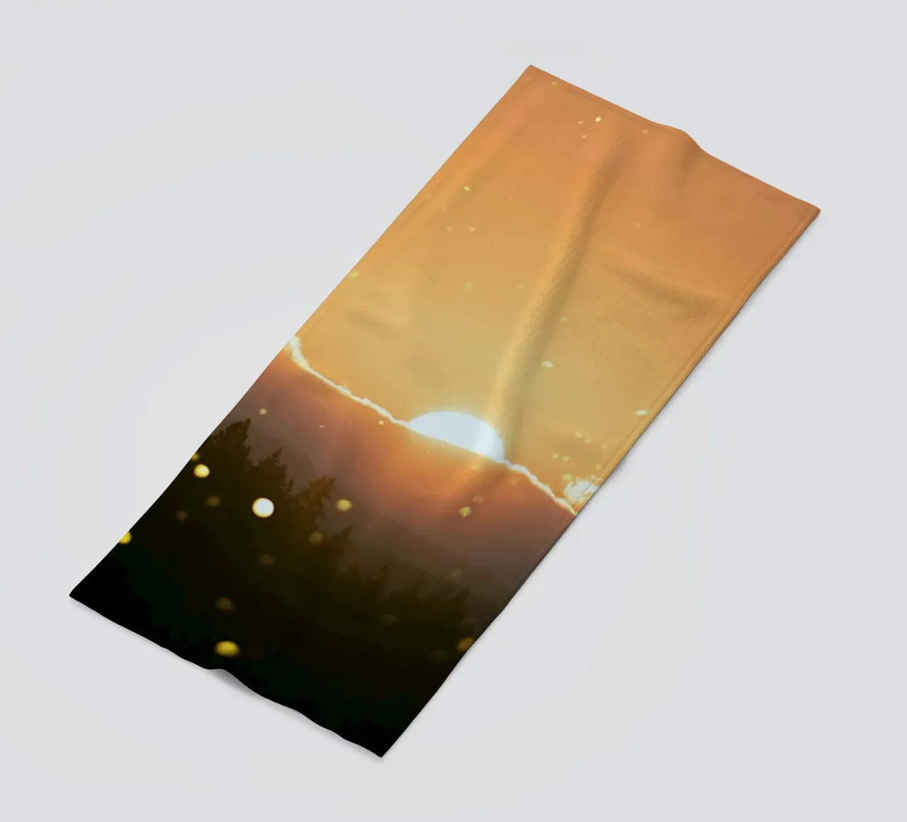 sunset sun beach towel by Earthly Visions