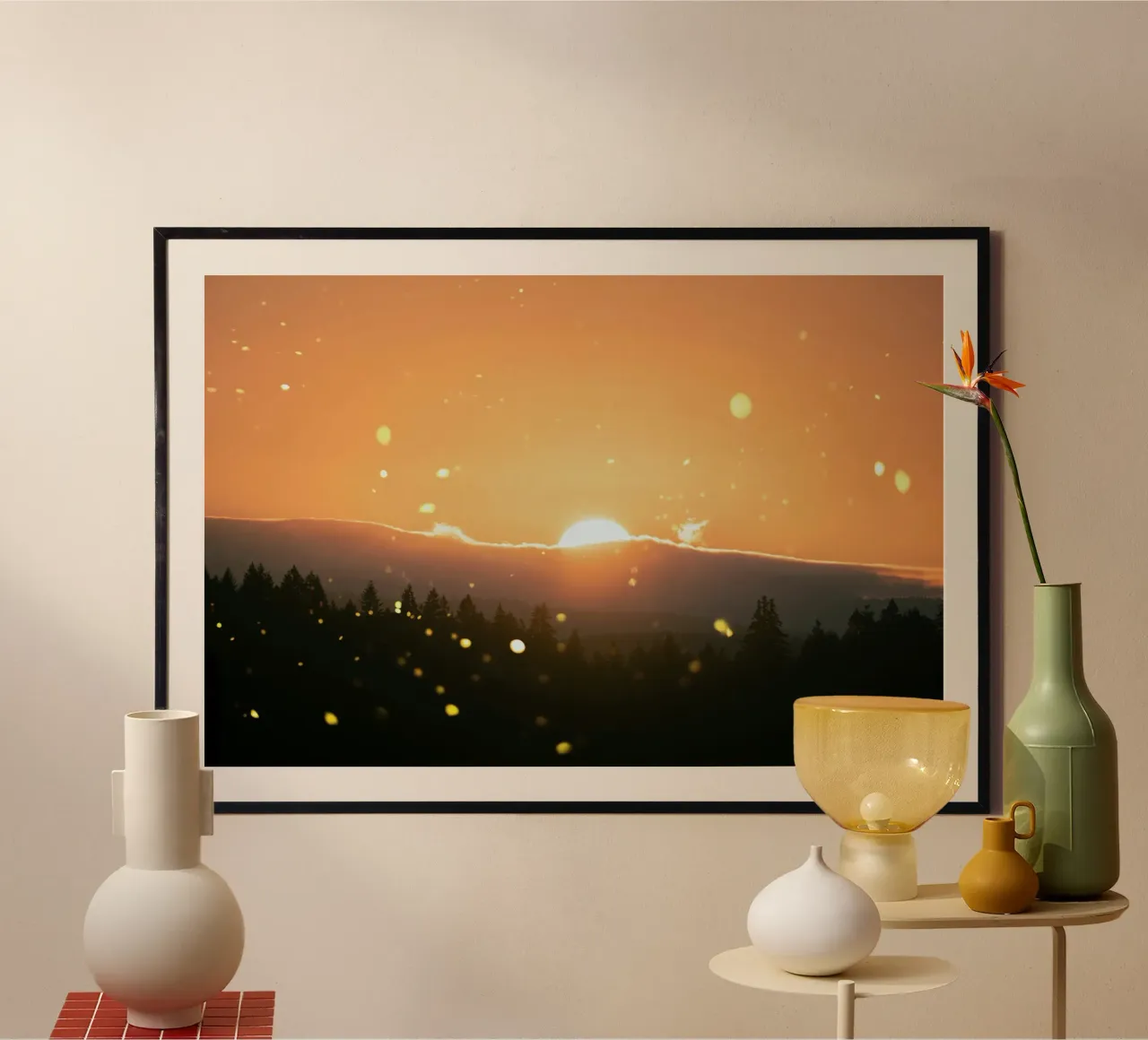 sunset sun poster by Earthly Visions