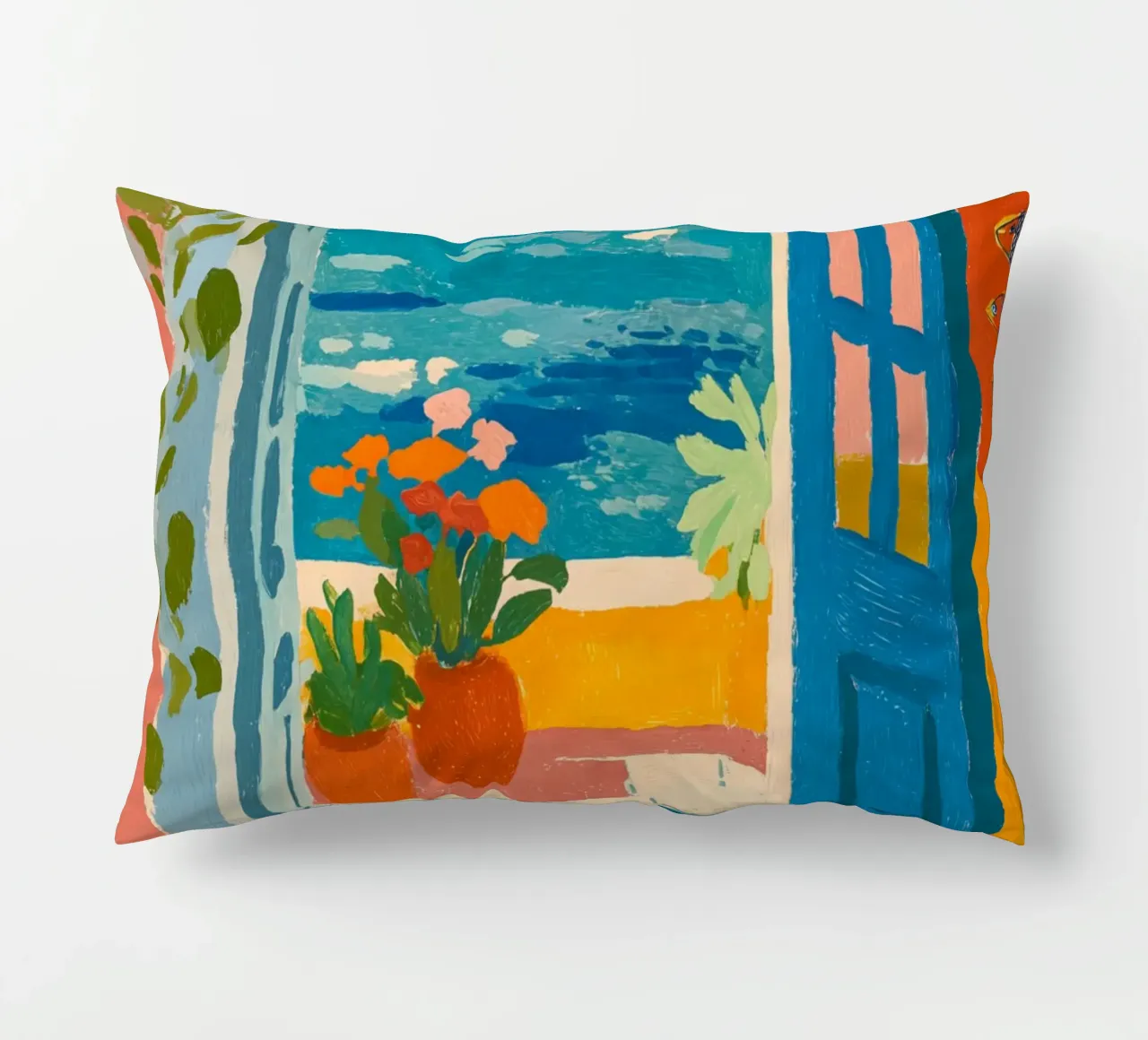 Vacanze con vista sul mare cuscino da Carinaprint