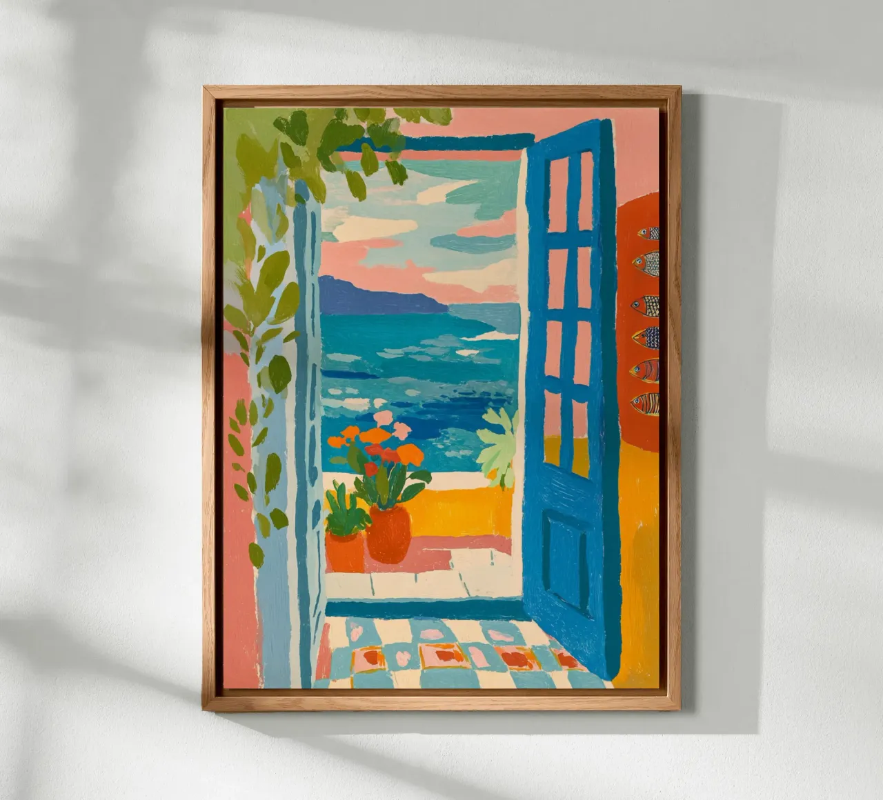 Holidays with a sea view forex plate by Carinaprint