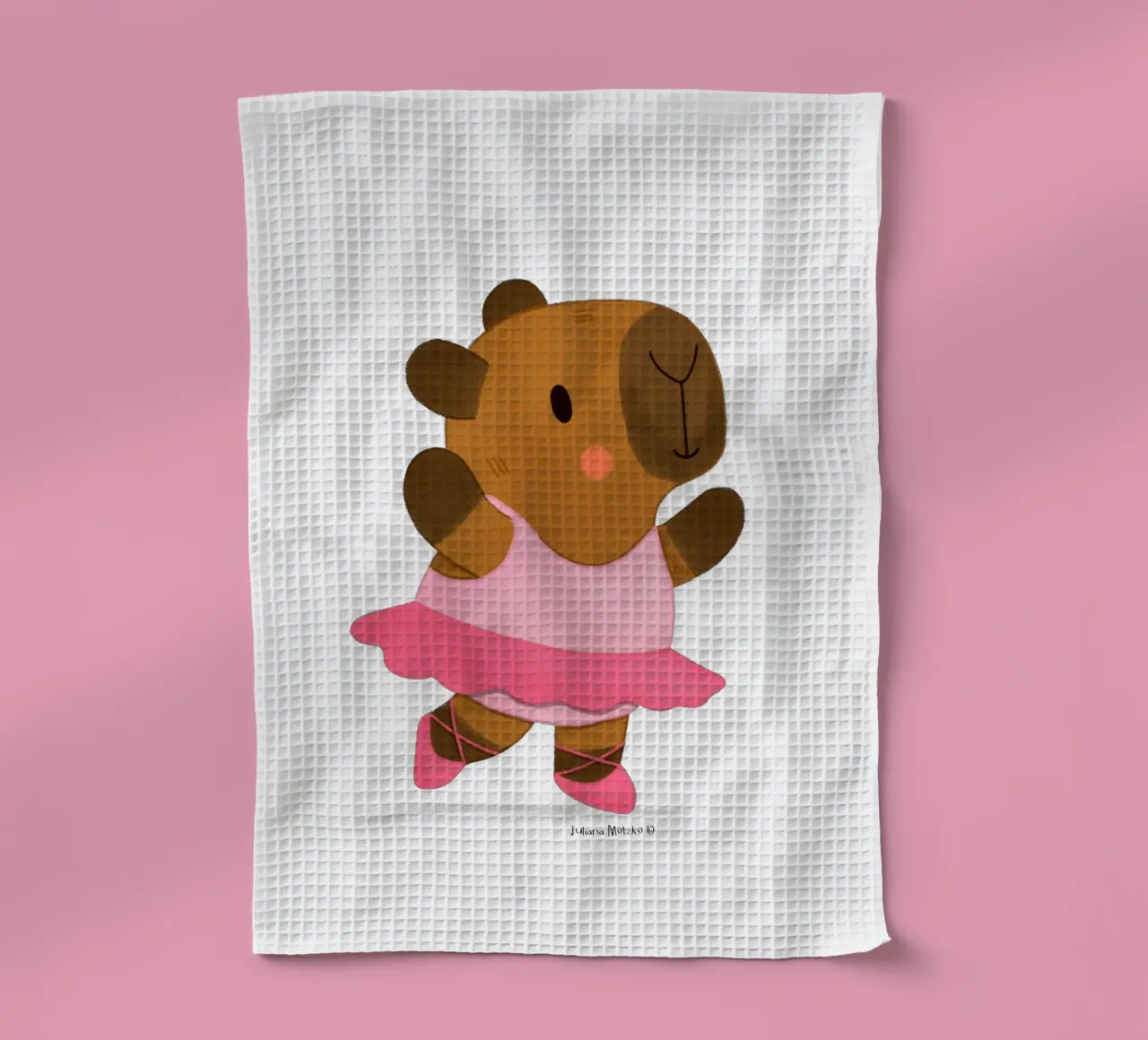 Ballerine Capybara torchon de julianamotzko