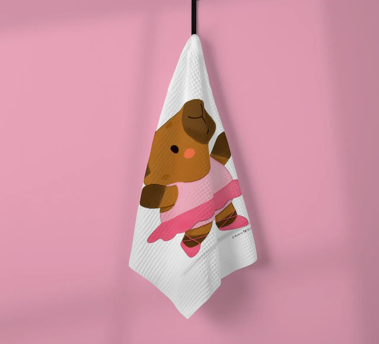Ballerine Capybara torchon de julianamotzko