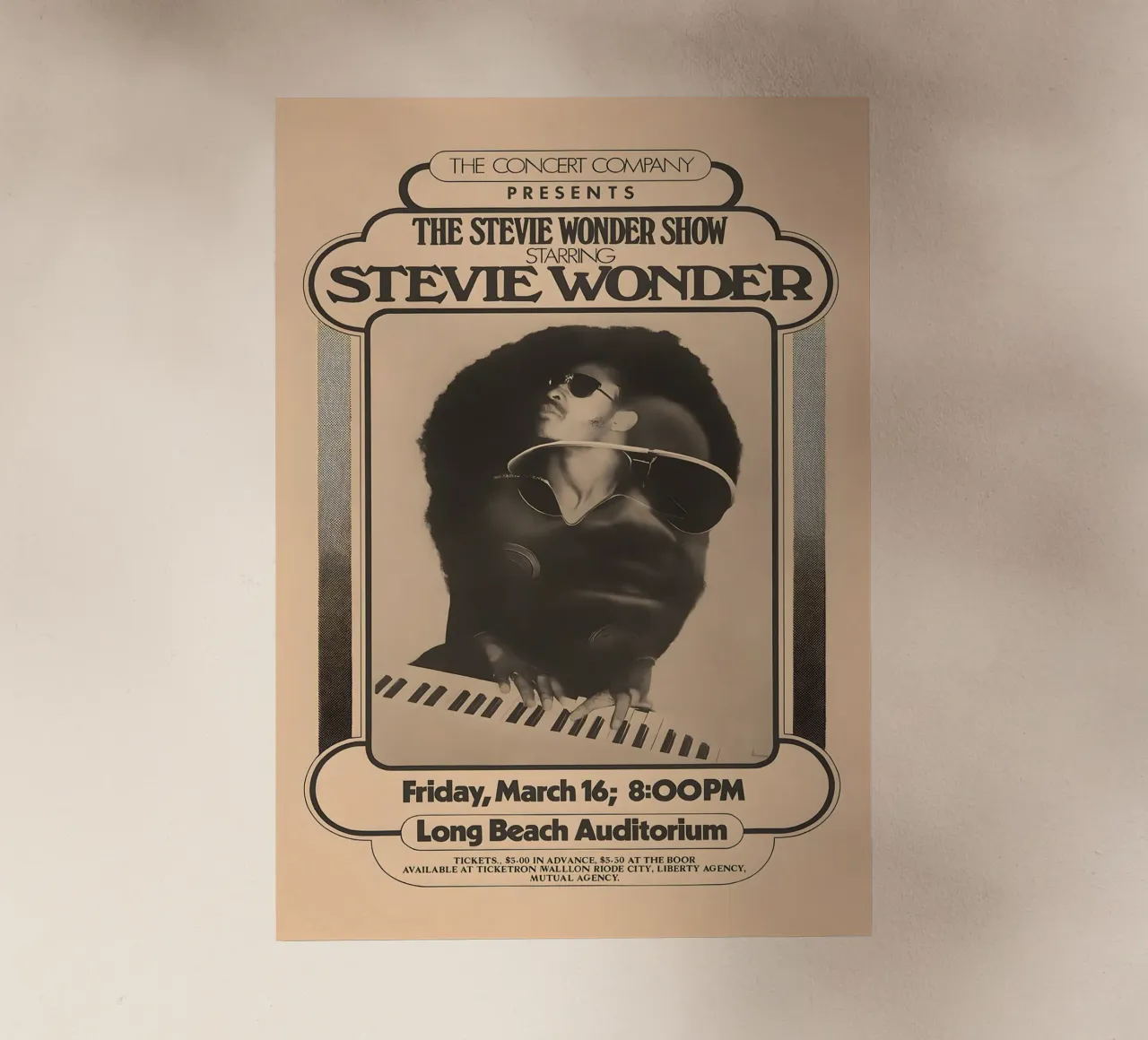 THE STEVIE WONDER SHOW STARRING STEVIE WONDER 1973 pellicola backlit da DGUnder