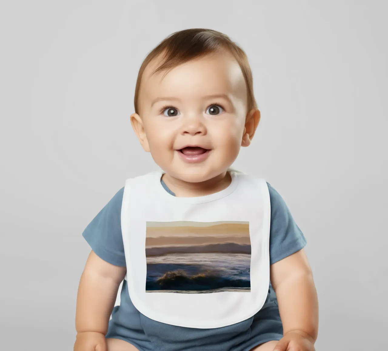 Meereswellen Babylätzchen von Earthly Visions