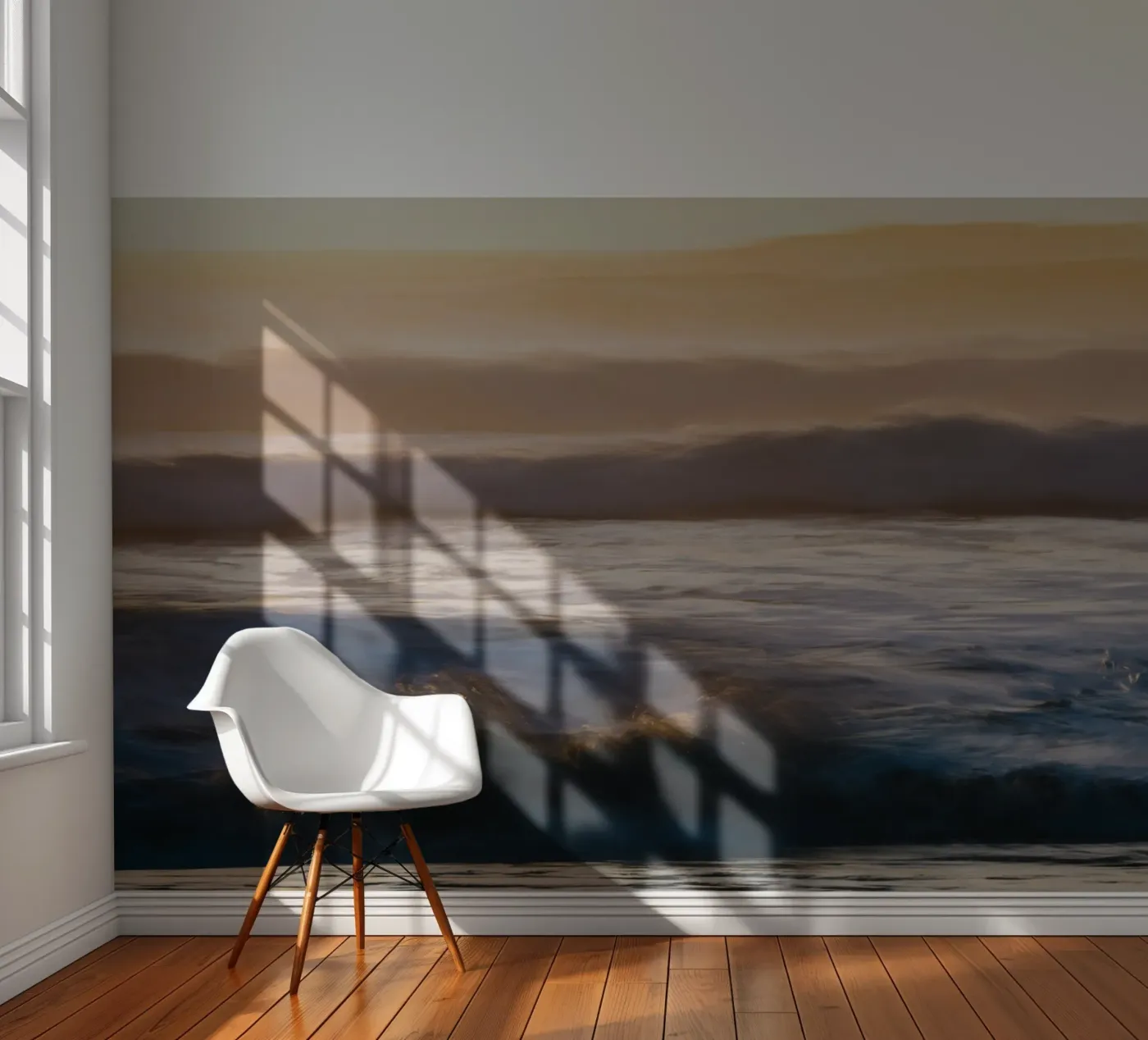 oceaangolven fotobehang van Earthly Visions