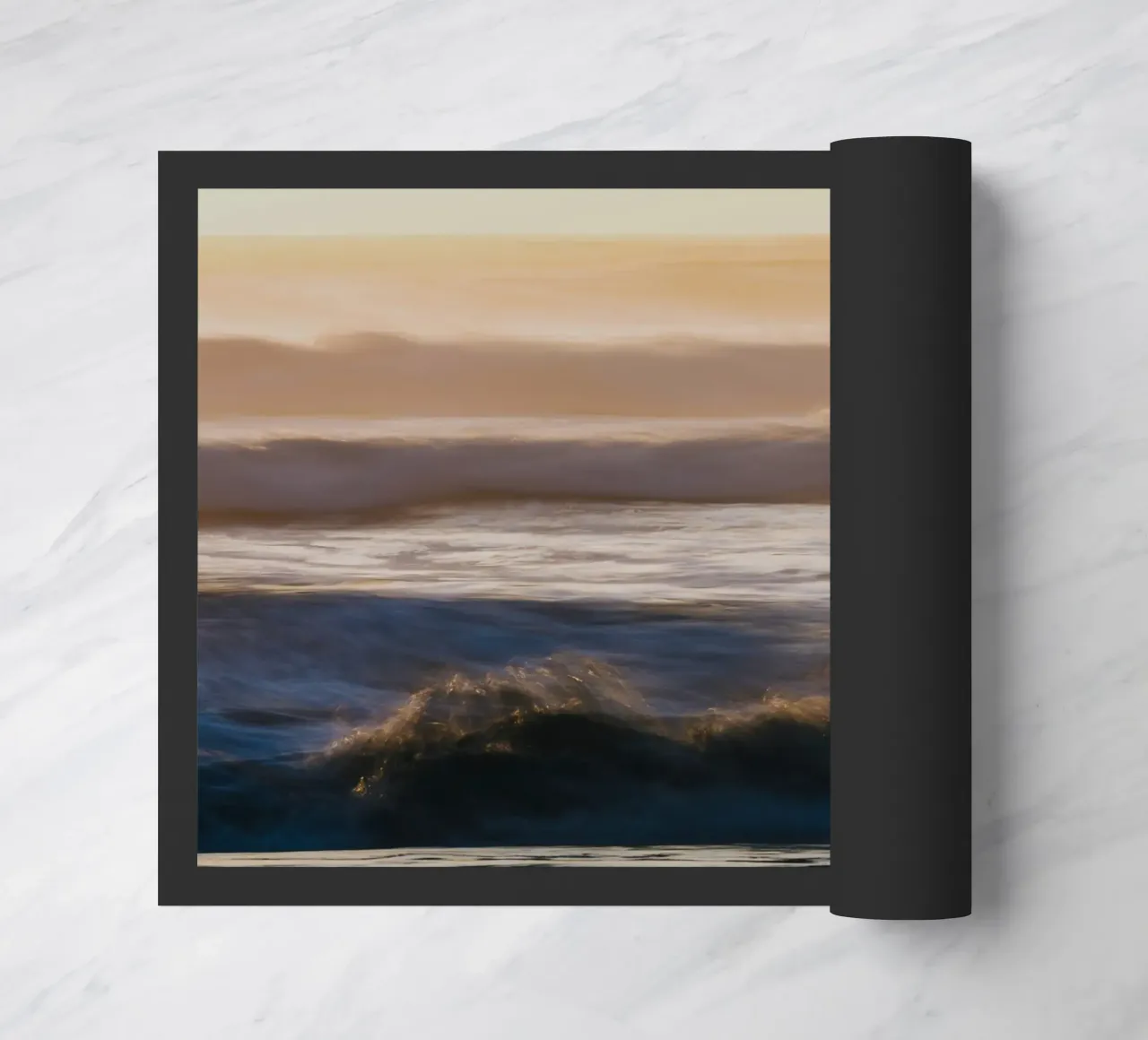 ocean waves doormat by Earthly Visions