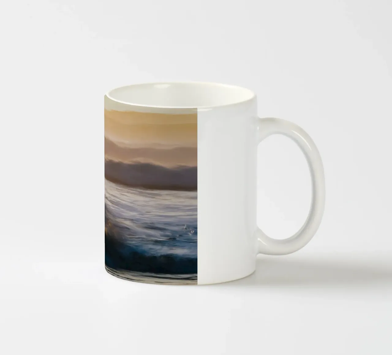 ocean waves ceramic mug by Earthly Visions