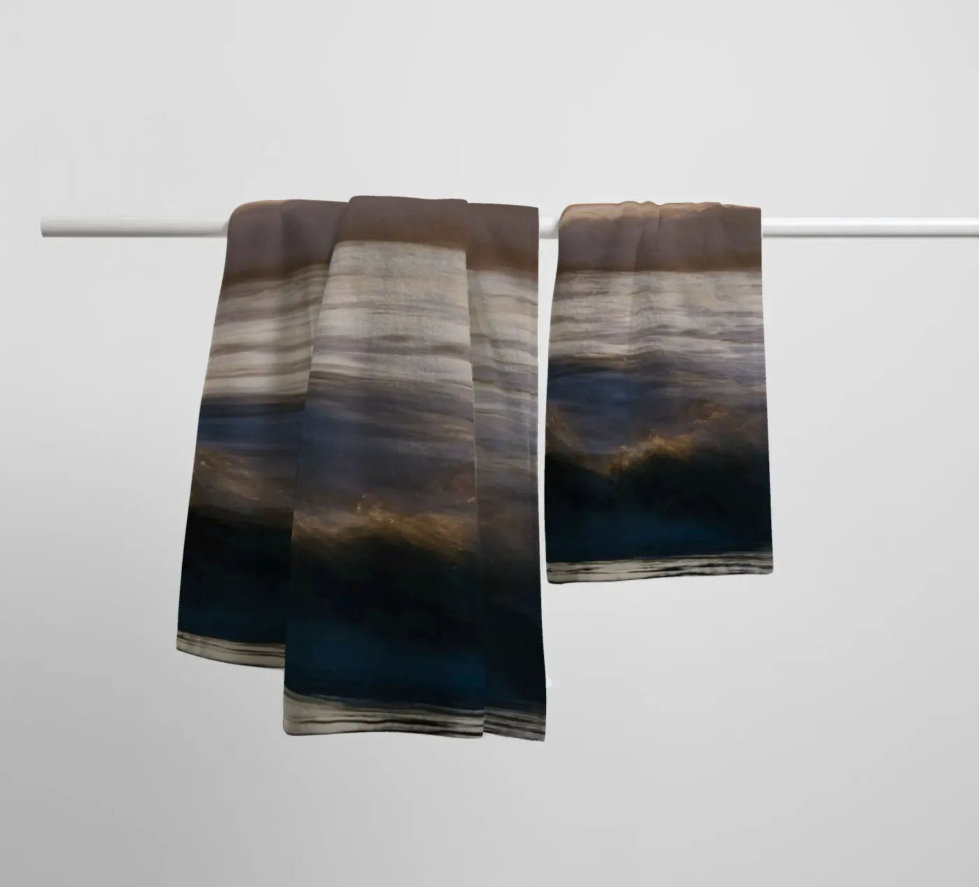 ocean waves badhanddoek van Earthly Visions