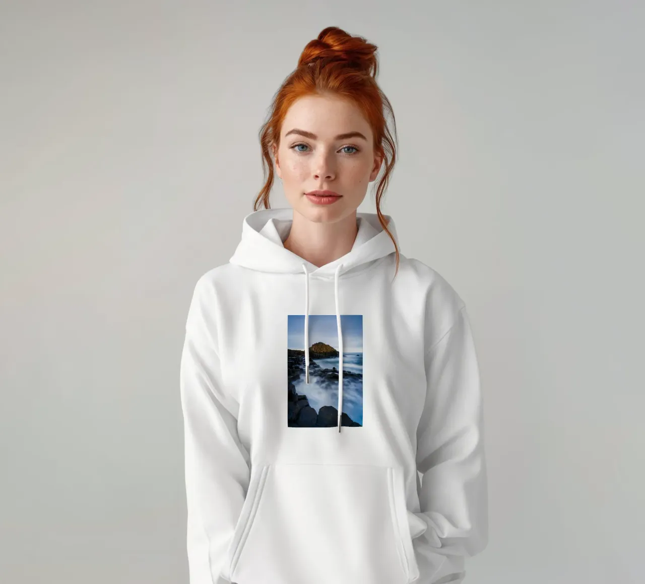 giant s causeway columnas de basalto sudadera con capucha de Earthly Visions