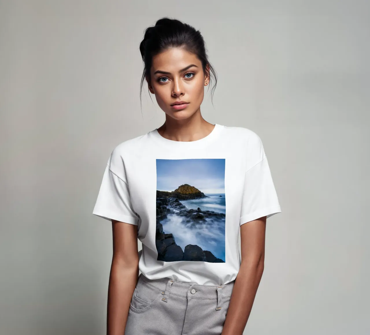 giant s causeway columnas de basalto camiseta de Earthly Visions