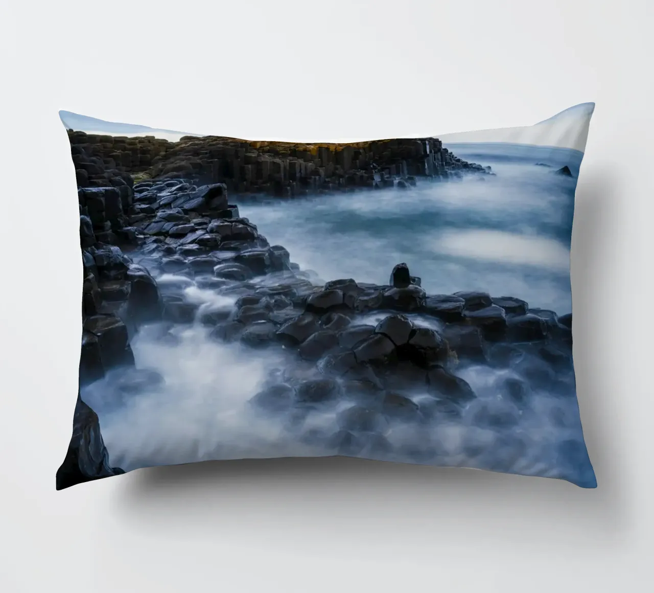 giant s causeway basalt columns decorative cushion by Earthly Visions