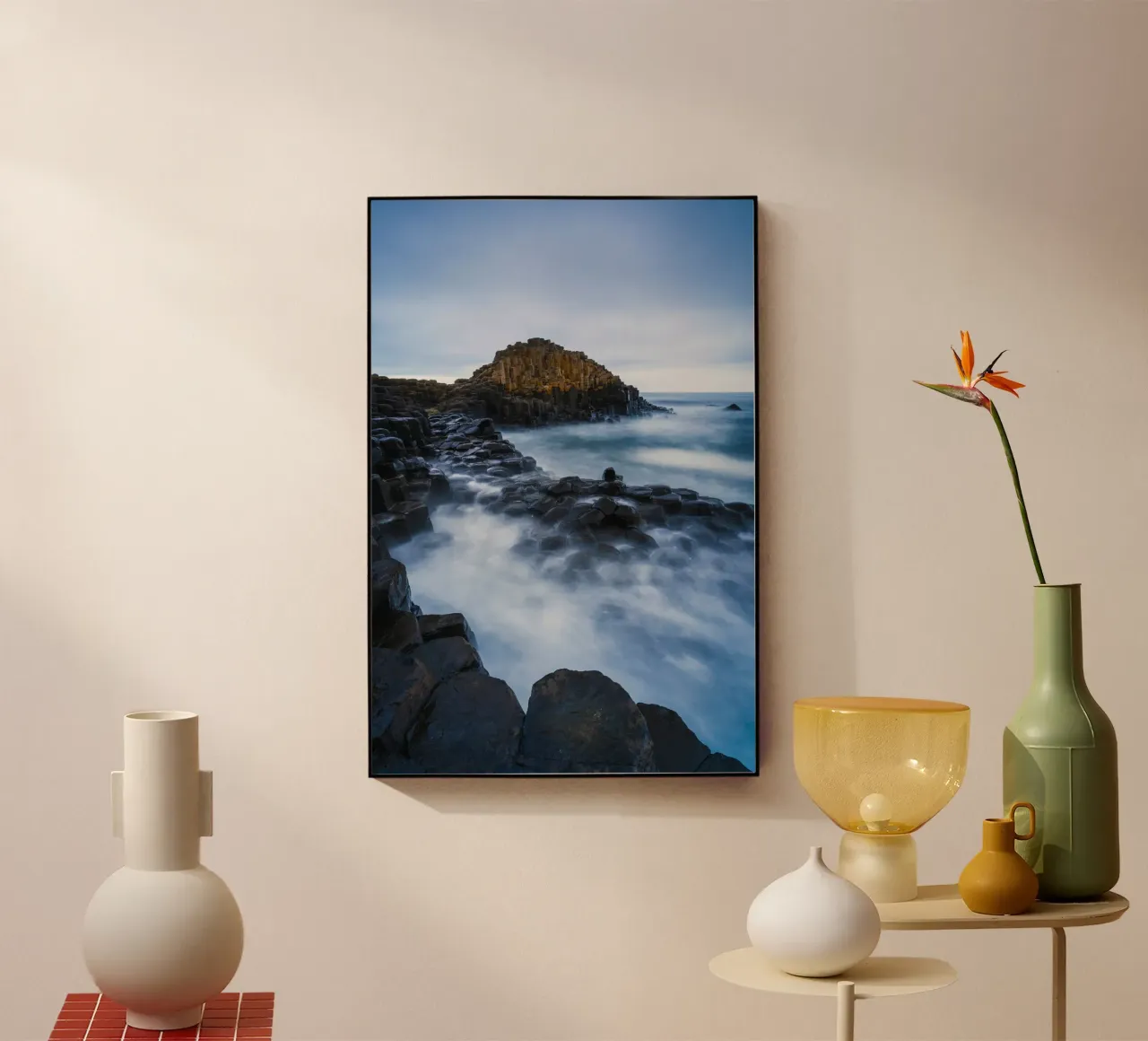 giant s causeway columnas de basalto metacrilato de Earthly Visions
